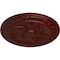Ekena Millwork Exeter Ceiling Medallion (Fits Canopies up to 3 1/8"), 17 3/4"OD x 1 1/8"P, Brushed Mahogany CM17EXBMF - alternate 3